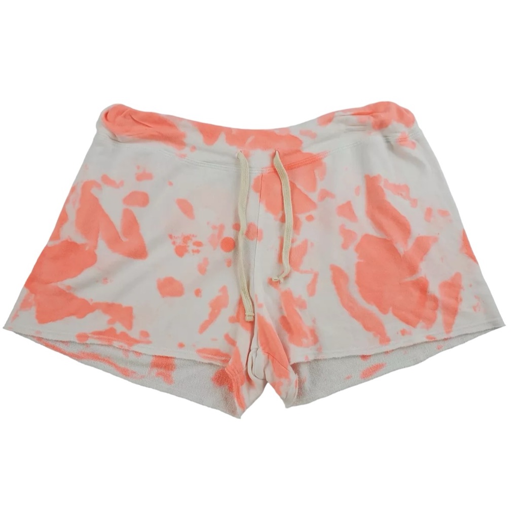 Sundry Nwt Pop Peach Tie-Dye Drawstring Waist Lounge Shorts 2 (M)
